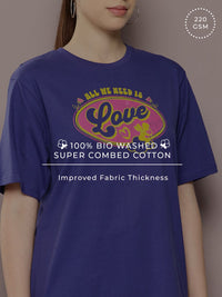 Dillinger Women Oversized Printed Tshirt
