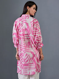 AND Floral Print Cotton Empire Top