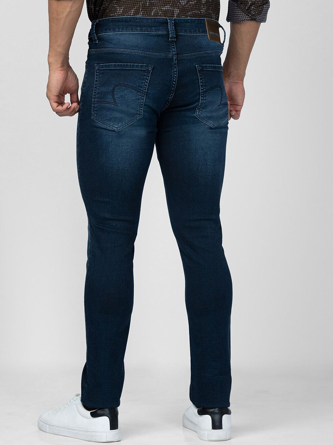 SPYKAR Men Slim Fit Low-Rise Light Fade Cotton Jeans