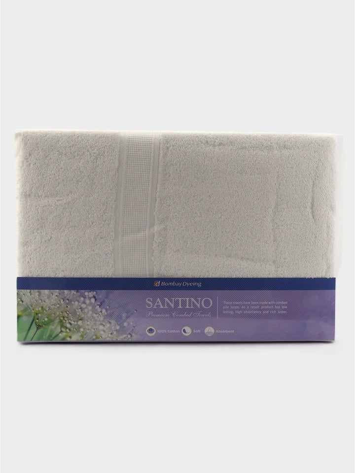 BOMBAY DYEING White Cotton 550 GSM Bath Towel