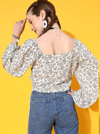 STREET 9 White Floral Top