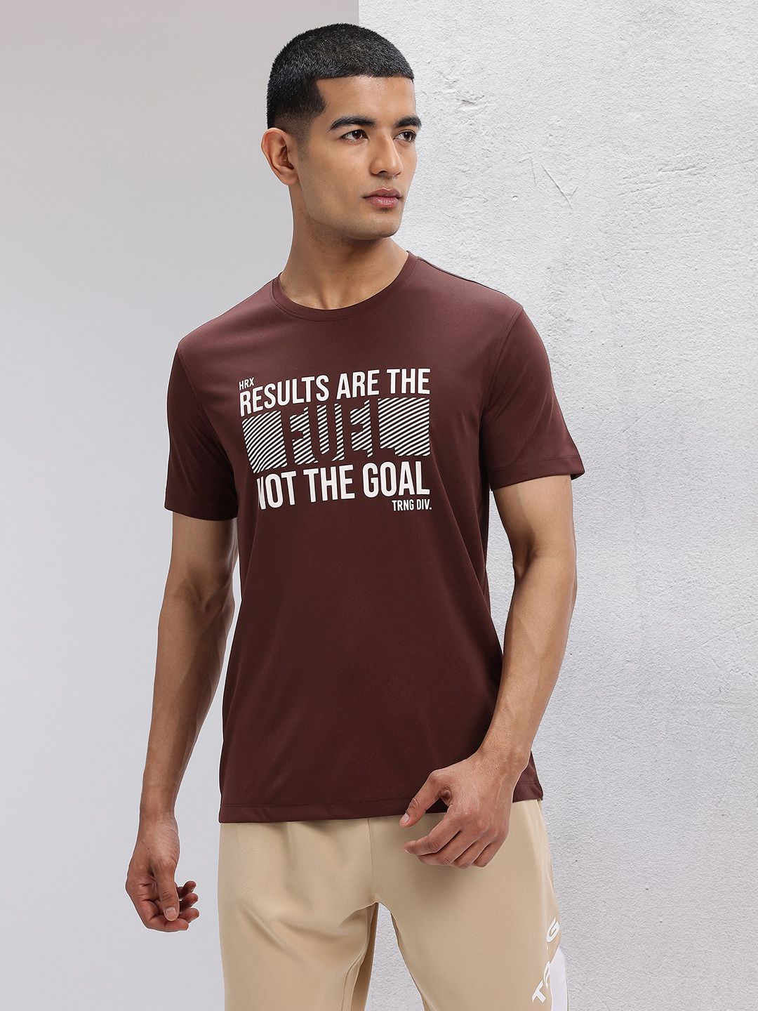 HRX by Hrithik Roshan Typography Print Regular Fit Training T-shirt
