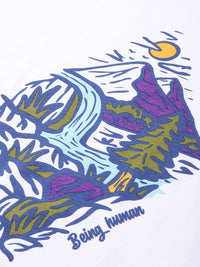Being Human Pure Cotton Graphic Printed T-shirt