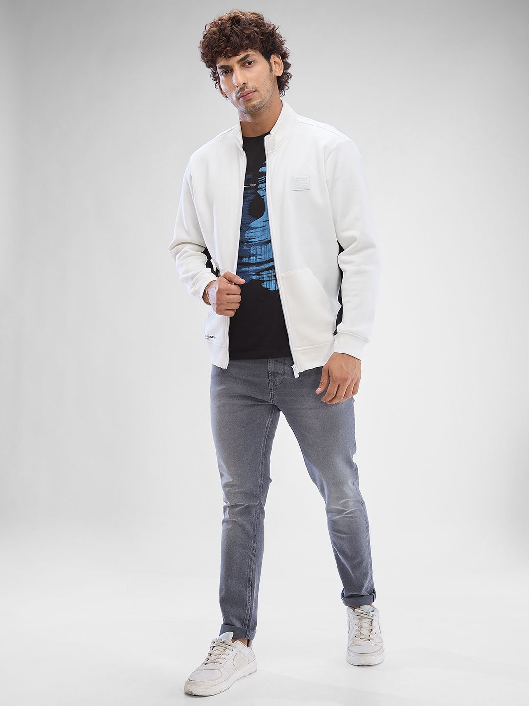 SPYKAR Full Sleeve Regular Solid Sweatshirts