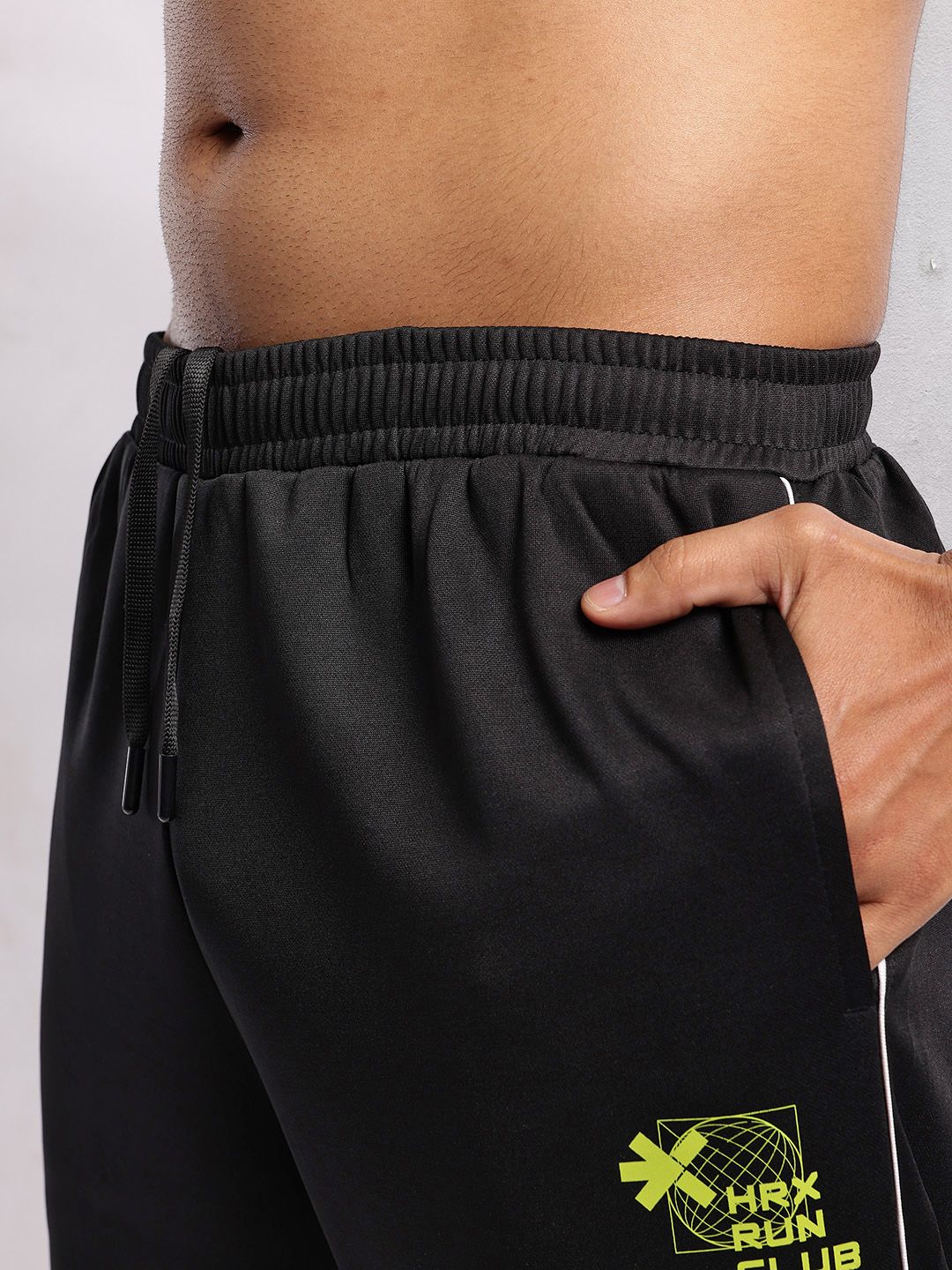 HRX by Hrithik Roshan Men Contrast Piping Rapid-Dry Running Track Pants
