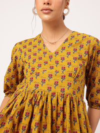 DressBerry Sunkissed Styles Floral Print A-Line Mini Dress