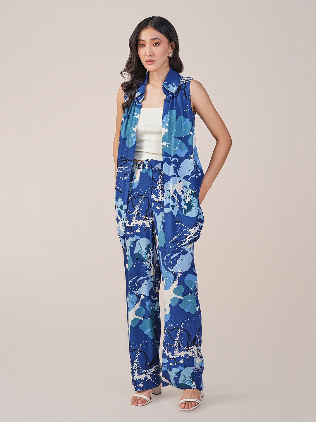 AND Printed Shrug & Trousers Co-Ords