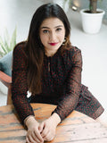 STREET 9 Women Black Printed A-Line Dress