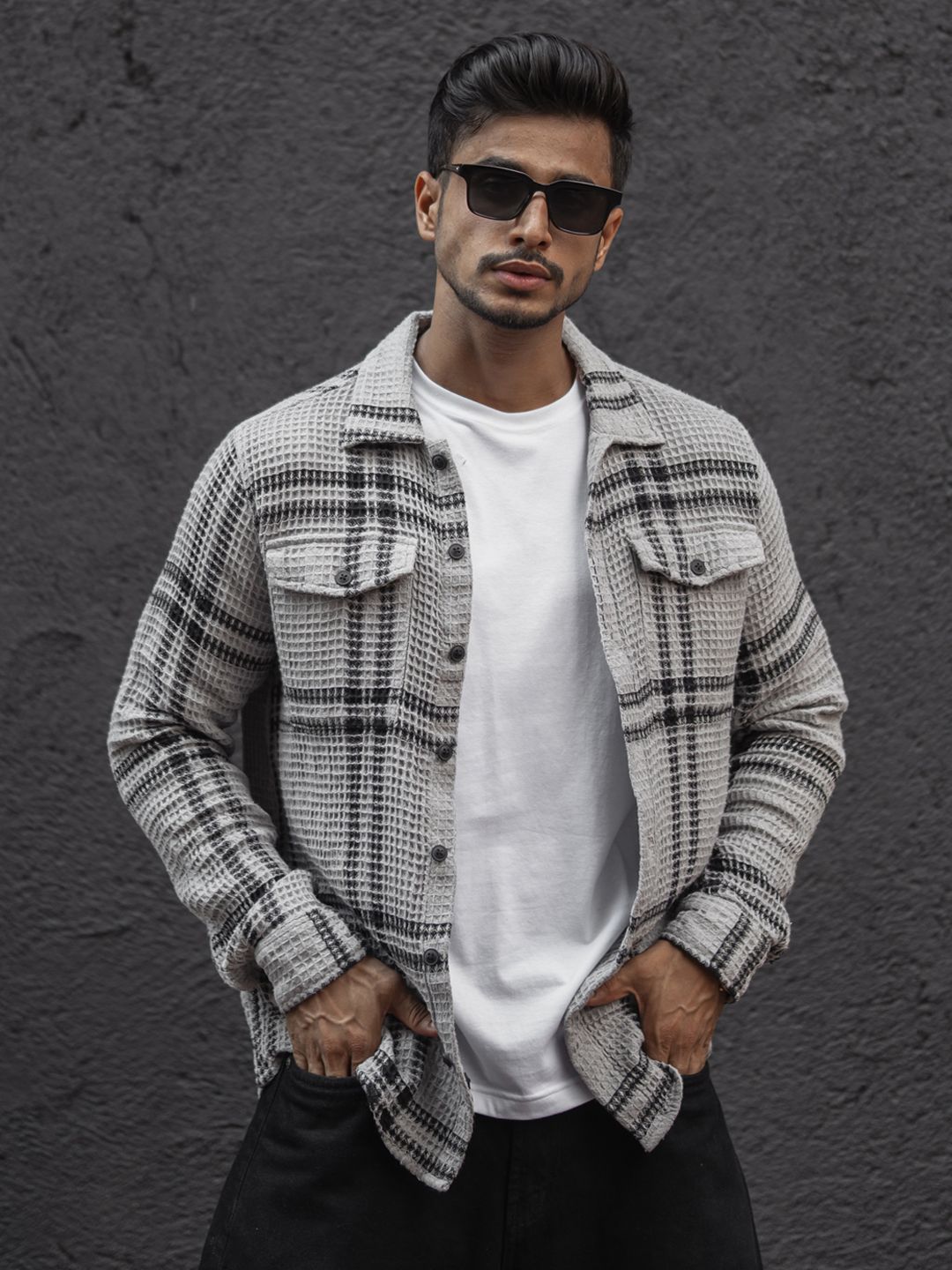 Powerlook Men Tartan Checks Opaque Checked Casual Shirt