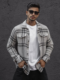 Powerlook Men Tartan Checks Opaque Checked Casual Shirt