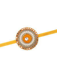 Voylla Golden Bloom Designer Thread Rakhi