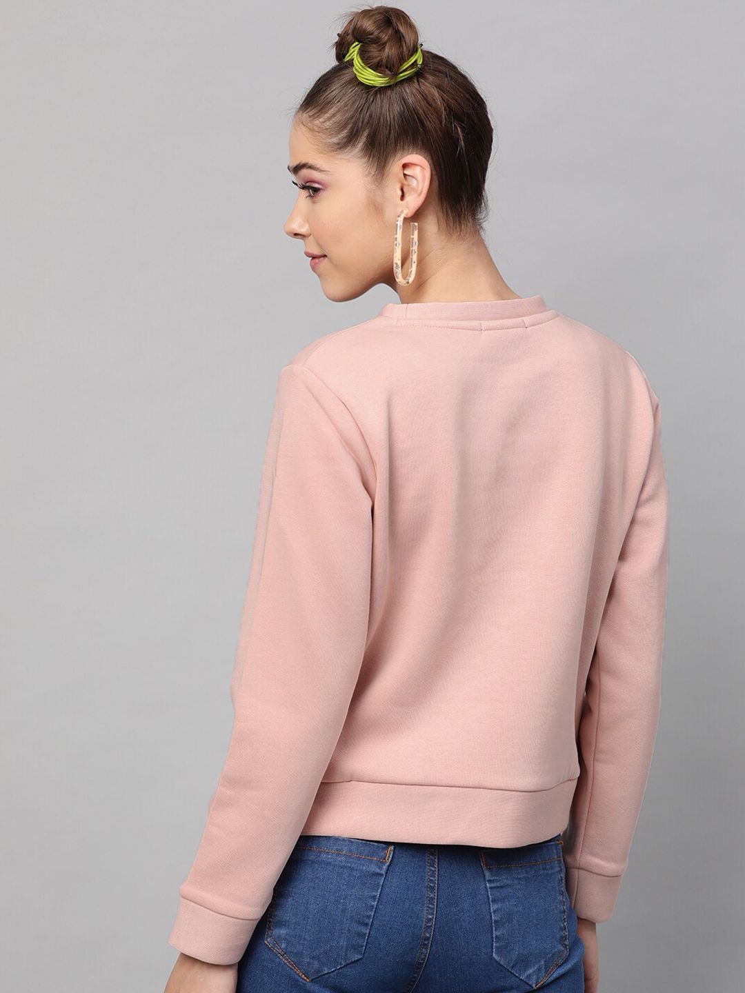 STREET 9 Women Pink Printed Sweatshirt