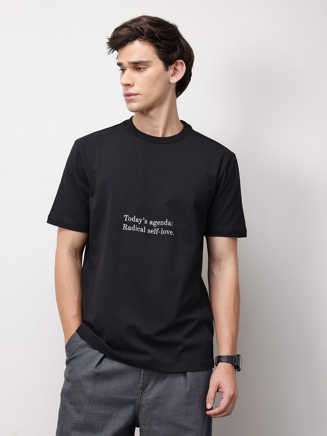ether Men Grower Floral Printed Comfort Fit T-shirt