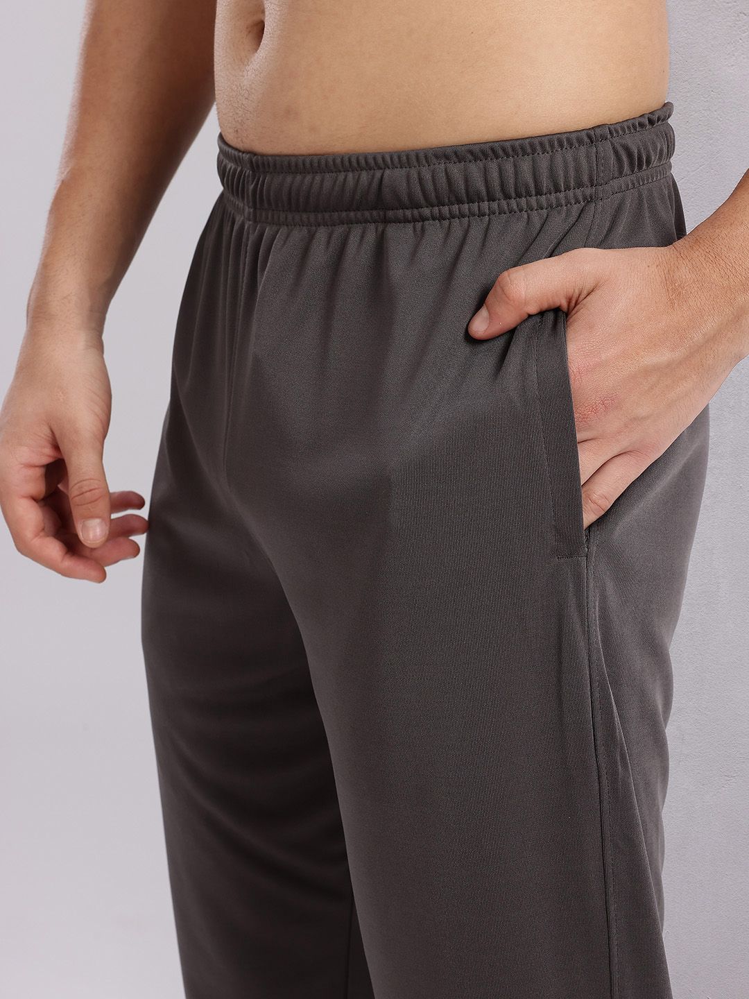 HRX by Hrithik Roshan Men Rapid-dry Brand Logo Print Training Track Pants