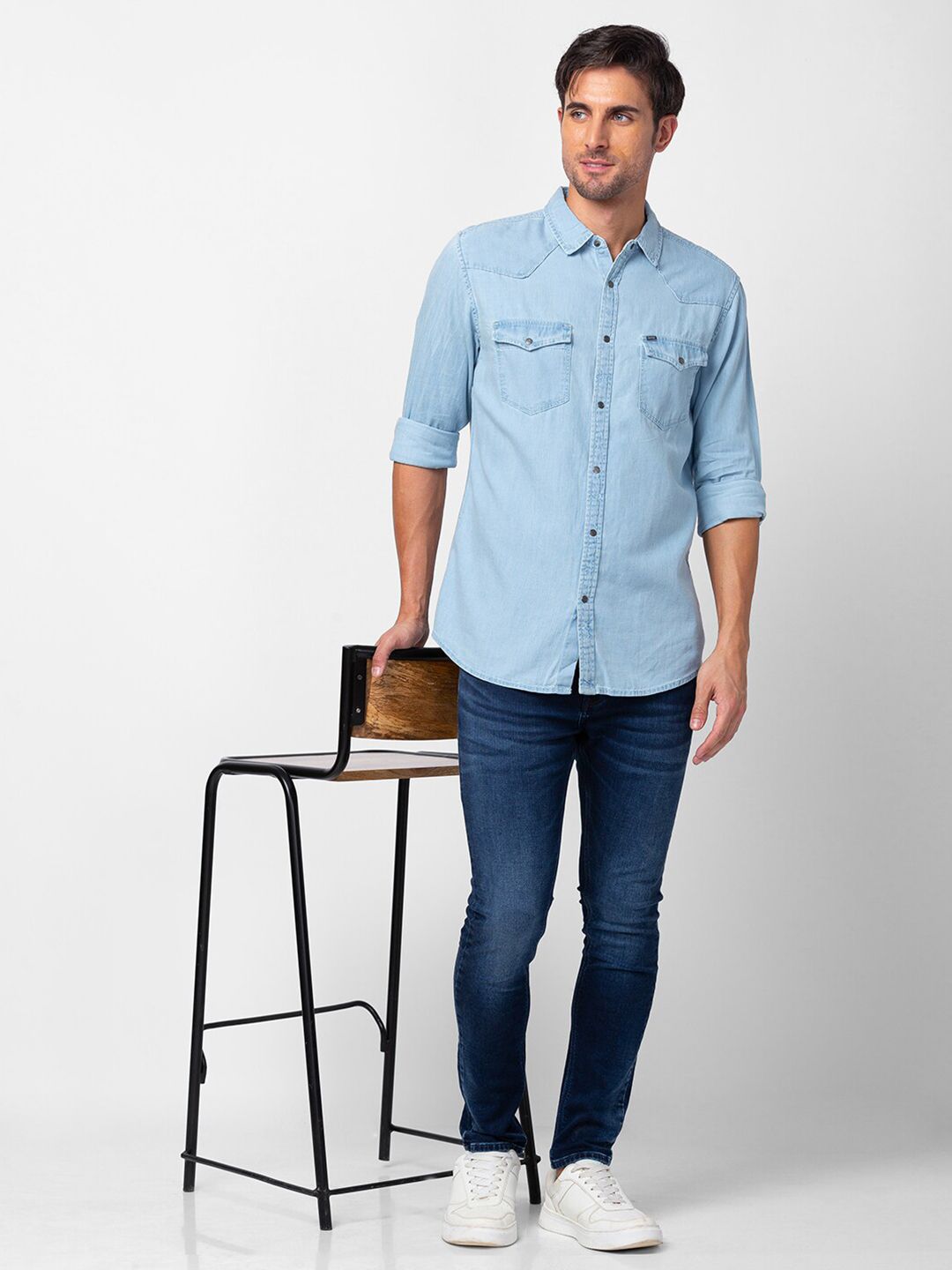SPYKAR Men Slim Fit Casual Shirt