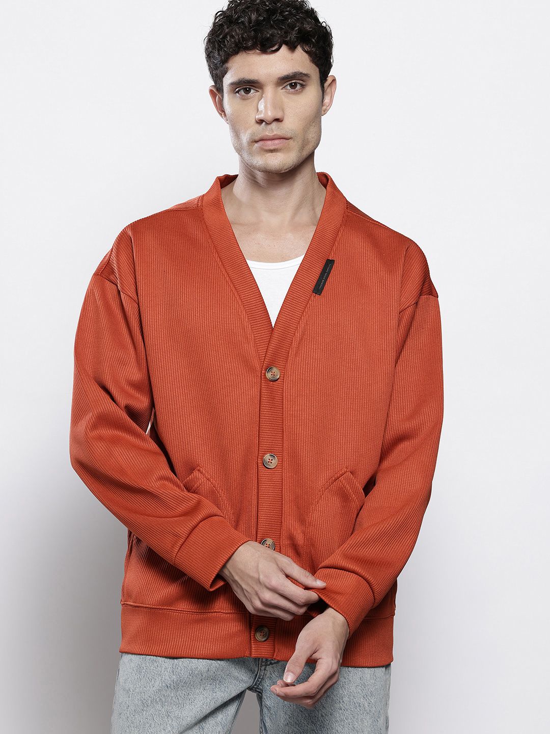 The Indian Garage Co Ribbed Oversized Sweatshirt
