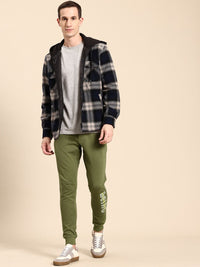 Being Human Men Pure Cotton Printed Detail Joggers