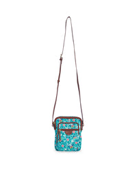 TEAL BY CHUMBAK Birds of Paradise Structured Sling Bag