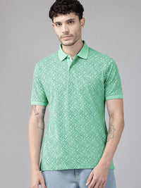 Park Avenue Printed Polo Collar T-shirt