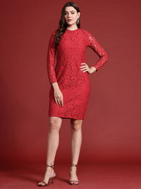 all about you Floral Lace Sheath Dress