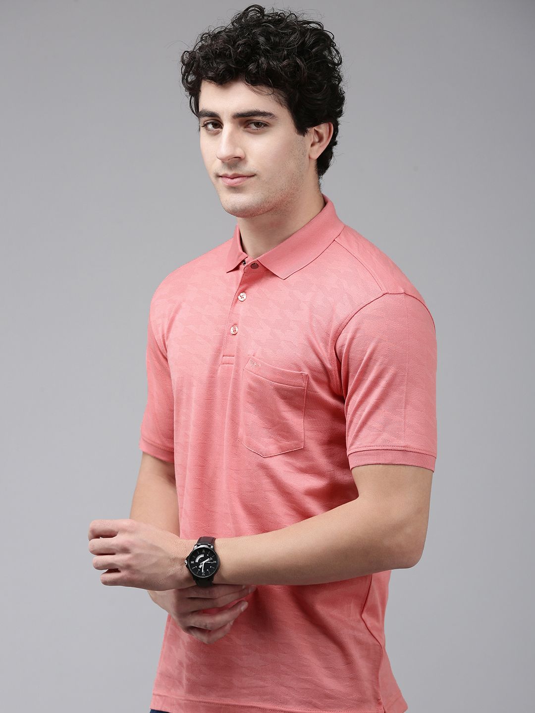 Park Avenue Pure Cotton Polo Collar Slim Fit T-shirt