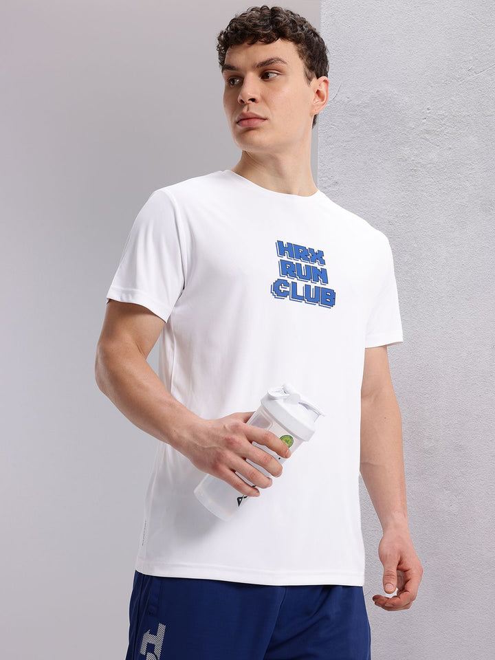 HRX by Hrithik Roshan Typography Printed Detail Regular Fit Rapid-Dry Running T-shirt