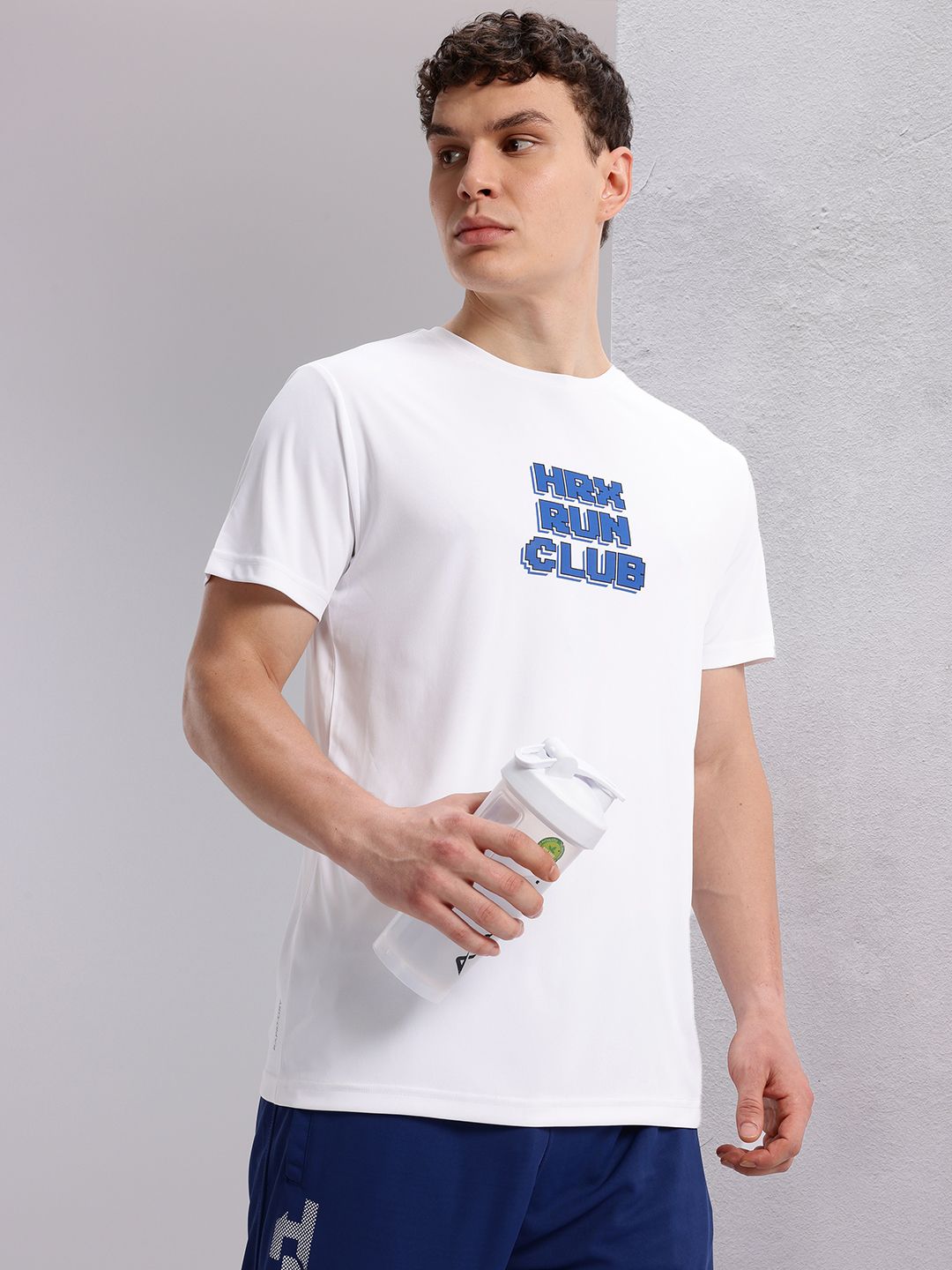 HRX by Hrithik Roshan Typography Printed Detail Regular Fit Rapid-Dry Running T-shirt
