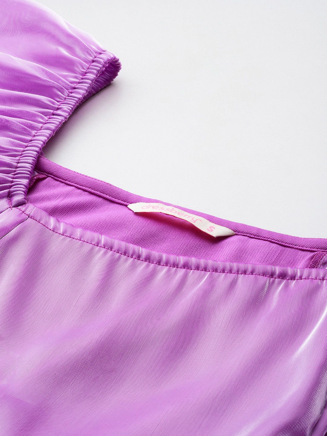 DressBerry Puff Sleeve A-Line Dress
