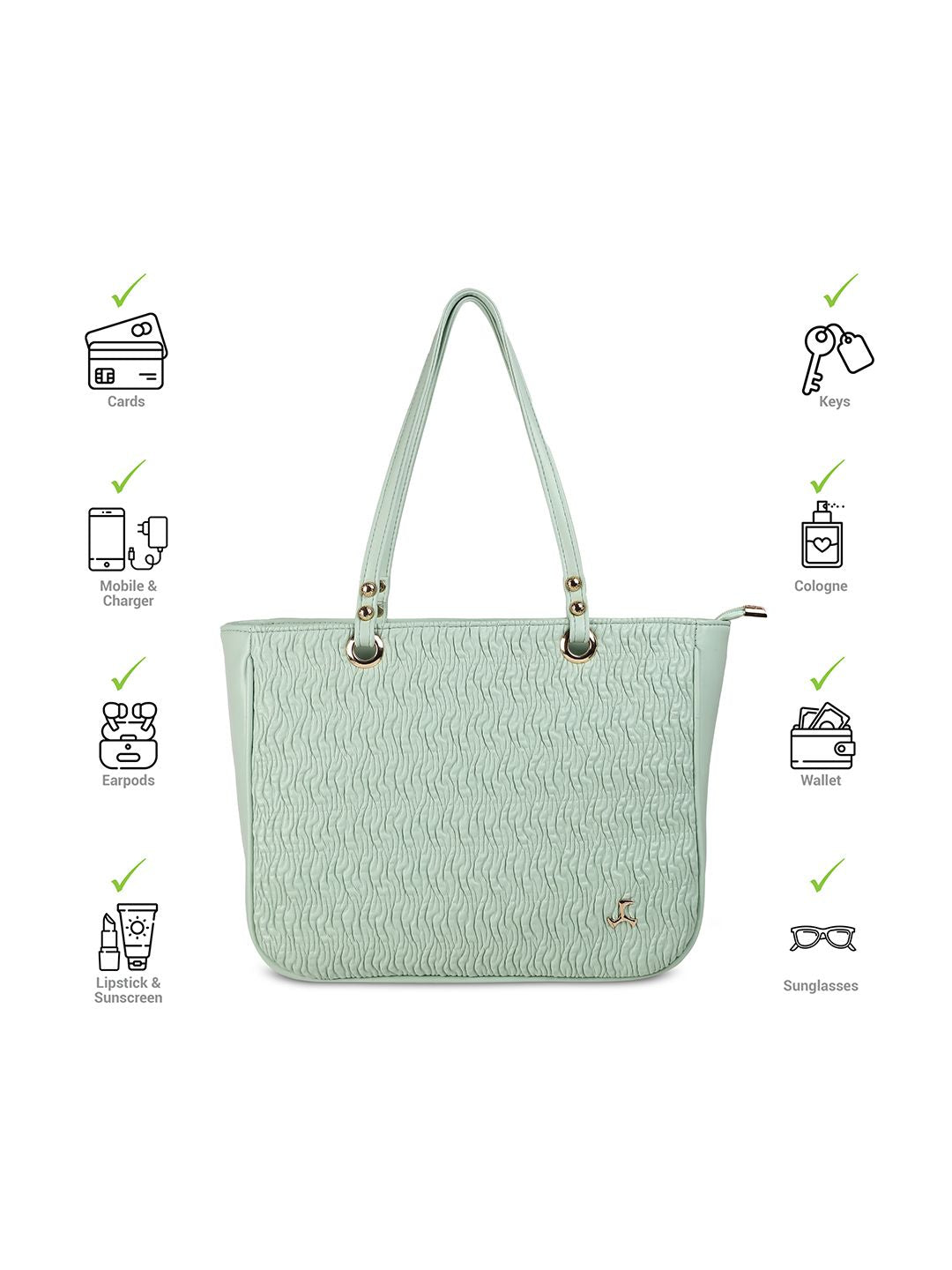Mochi Oversized Shopper Tote Bag With Quilted