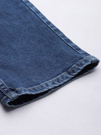 Spykar Men Blue Rovers Reguler Fit Mid-Rise Narrow Leg Heavy Fade Jeans Regingable