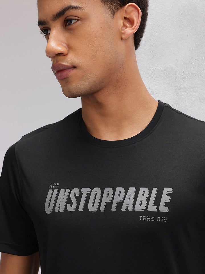 HRX by Hrithik Roshan Typography Print Regular Fit Training T-shirt