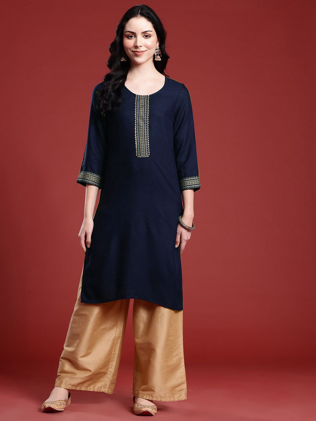 Anouk Gotta Patti Straight Kurta