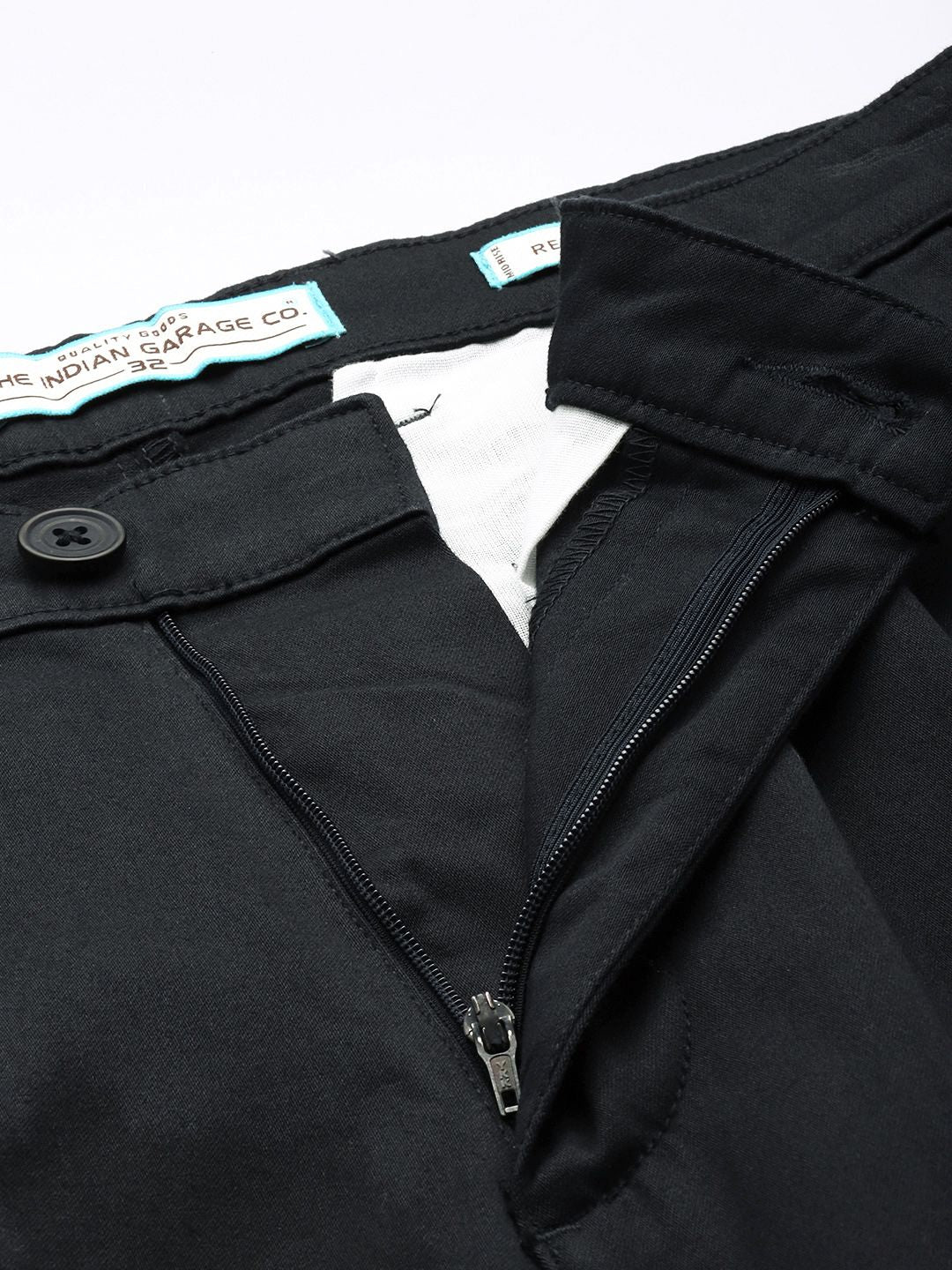 The Indian Garage Co Men Relaxed Fit Chinos Trousers