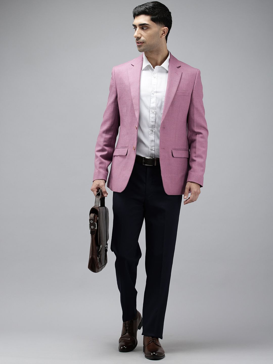 Park Avenue Notched Lapel Single Breasted Formal Blazer