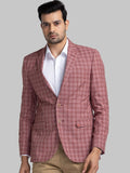 Raymond Checked Contemporary Fit Single-Breasted Blazer