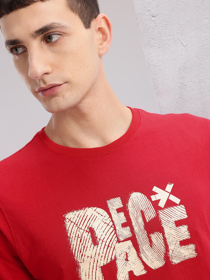 HRX by Hrithik Roshan Pure Cotton Printed Yoga T-shirt