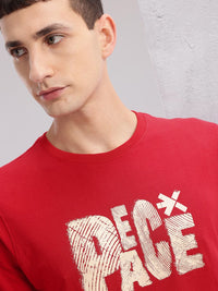 HRX by Hrithik Roshan Pure Cotton Printed Yoga T-shirt