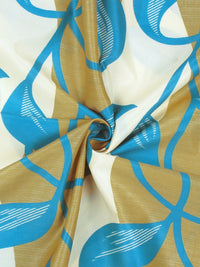 Story@home 2 Pieces White & Green Floral Door Curtains