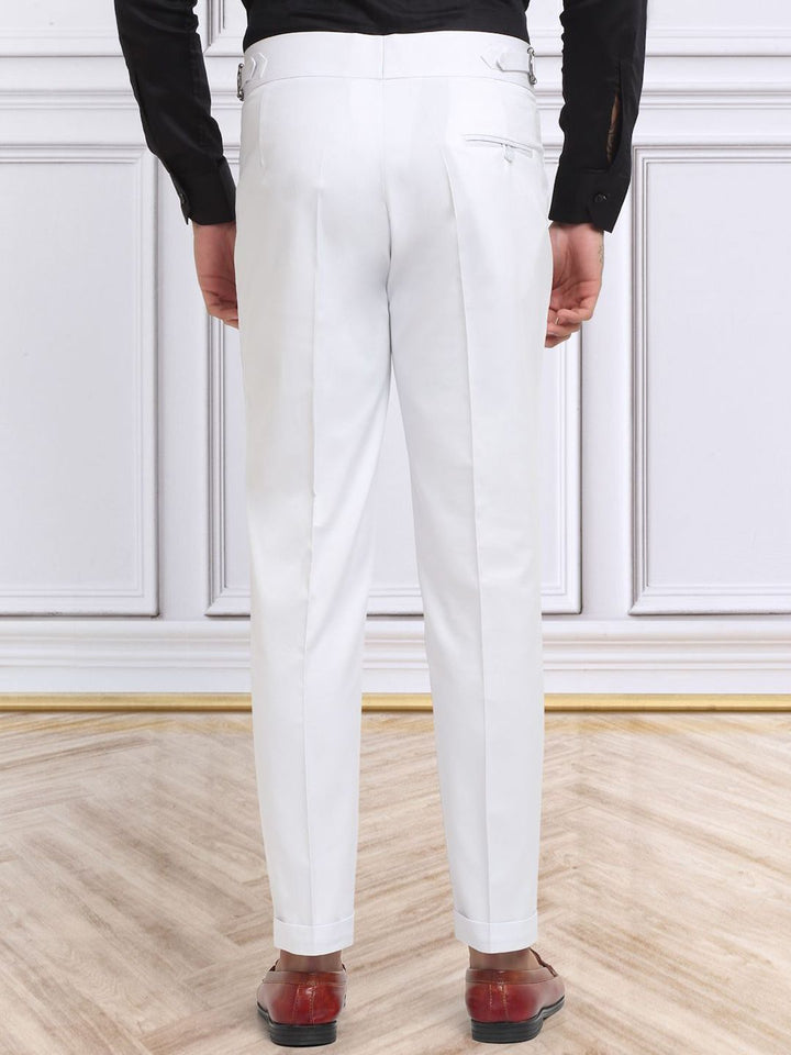 KLOTTHE Lelaki Solid Slim Fit Seluar Panjang Formal Biasa