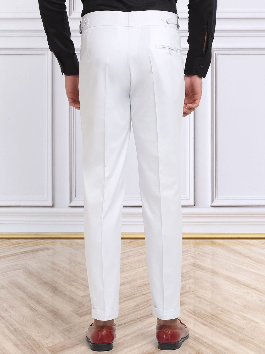KLOTTHE Lelaki Solid Slim Fit Seluar Panjang Formal Biasa