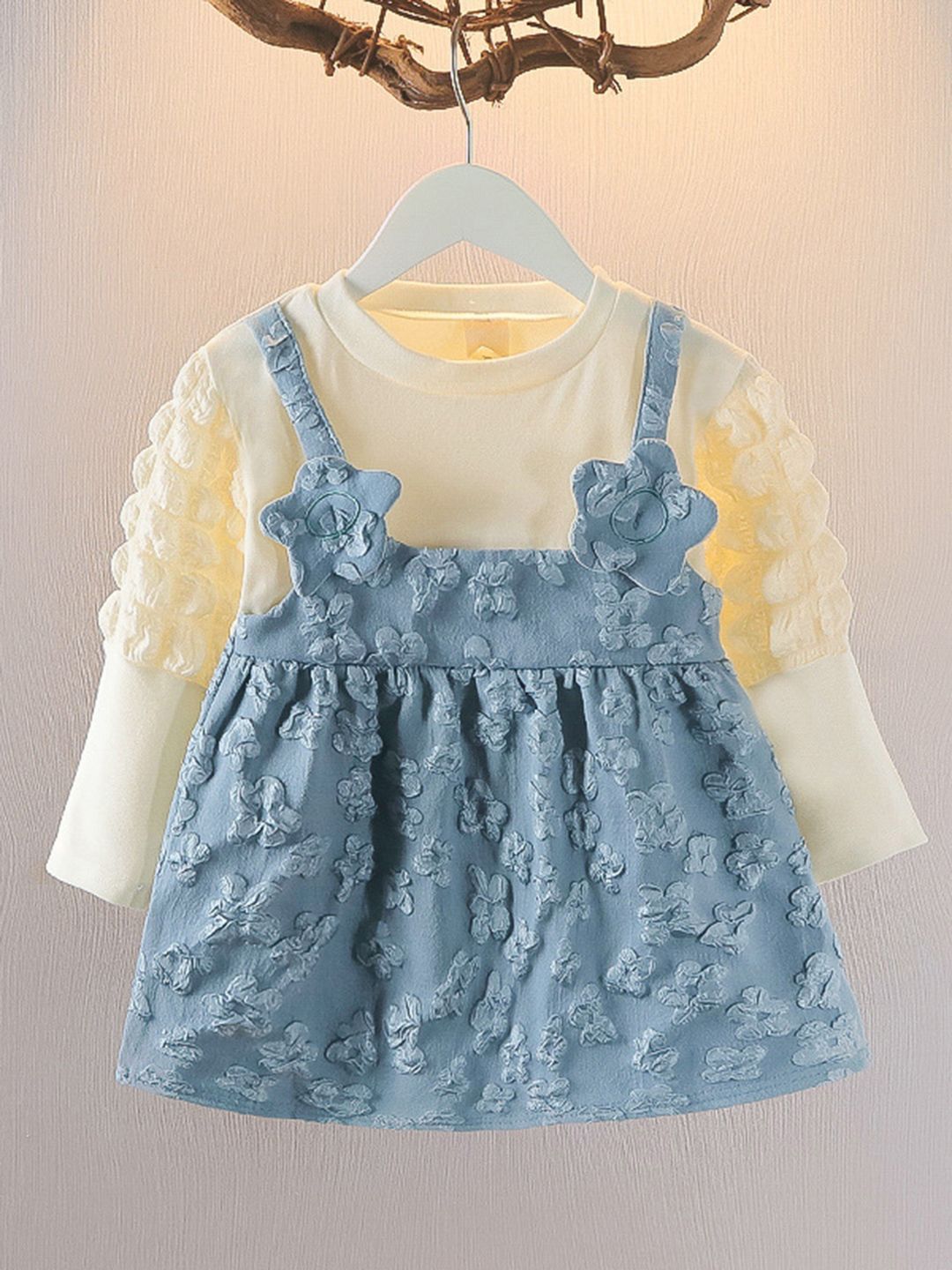 YK Floral Pinafore Dress
