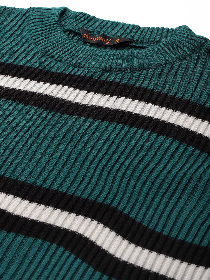 DressBerry Acrylic Striped Pullover