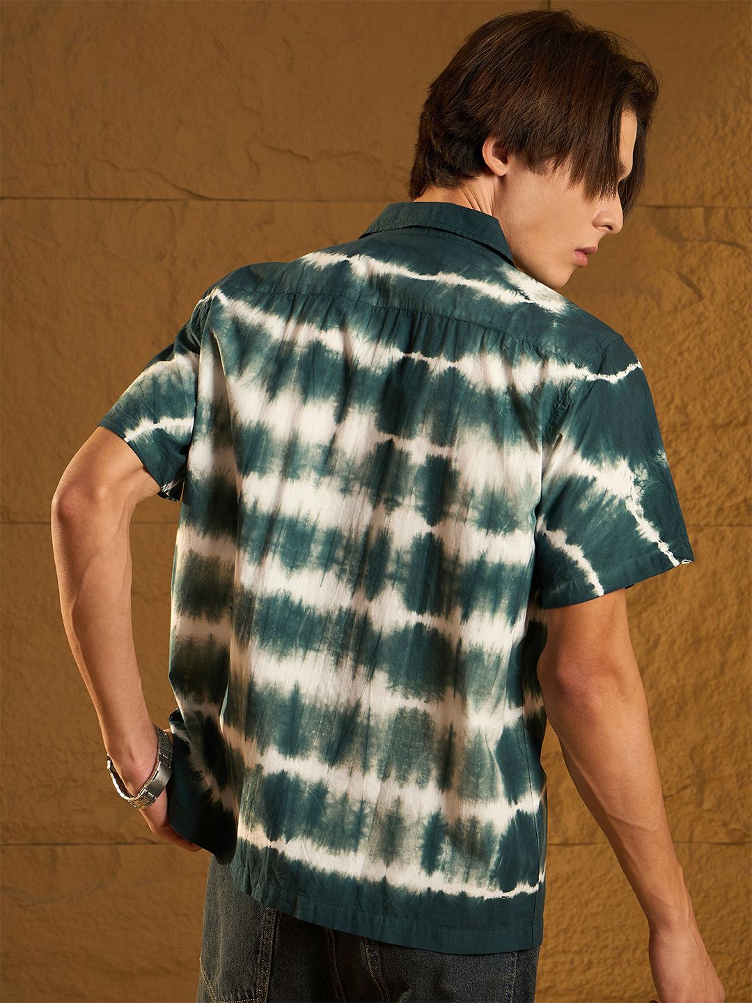 DENNISON Double Pocket Tie and Dye Oversized Shirt
