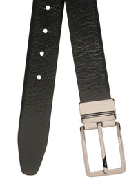 Teakwood Leathers Men Textured Leather Reversible Belt