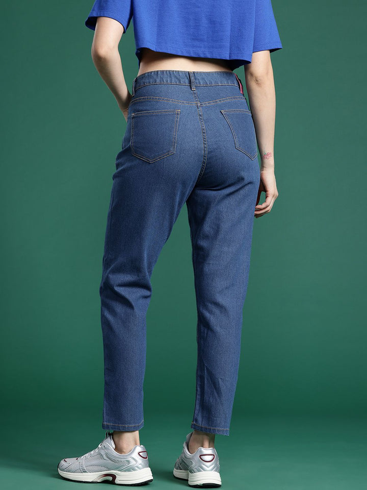 DressBerry Women Boyfriend Fit Embellished Jeans