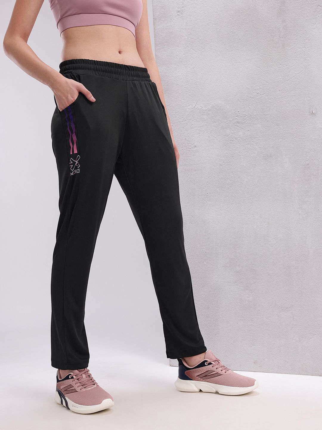 HRX by Hrithik Roshan Women Mid-Rise Regular Fit Training Track pants
