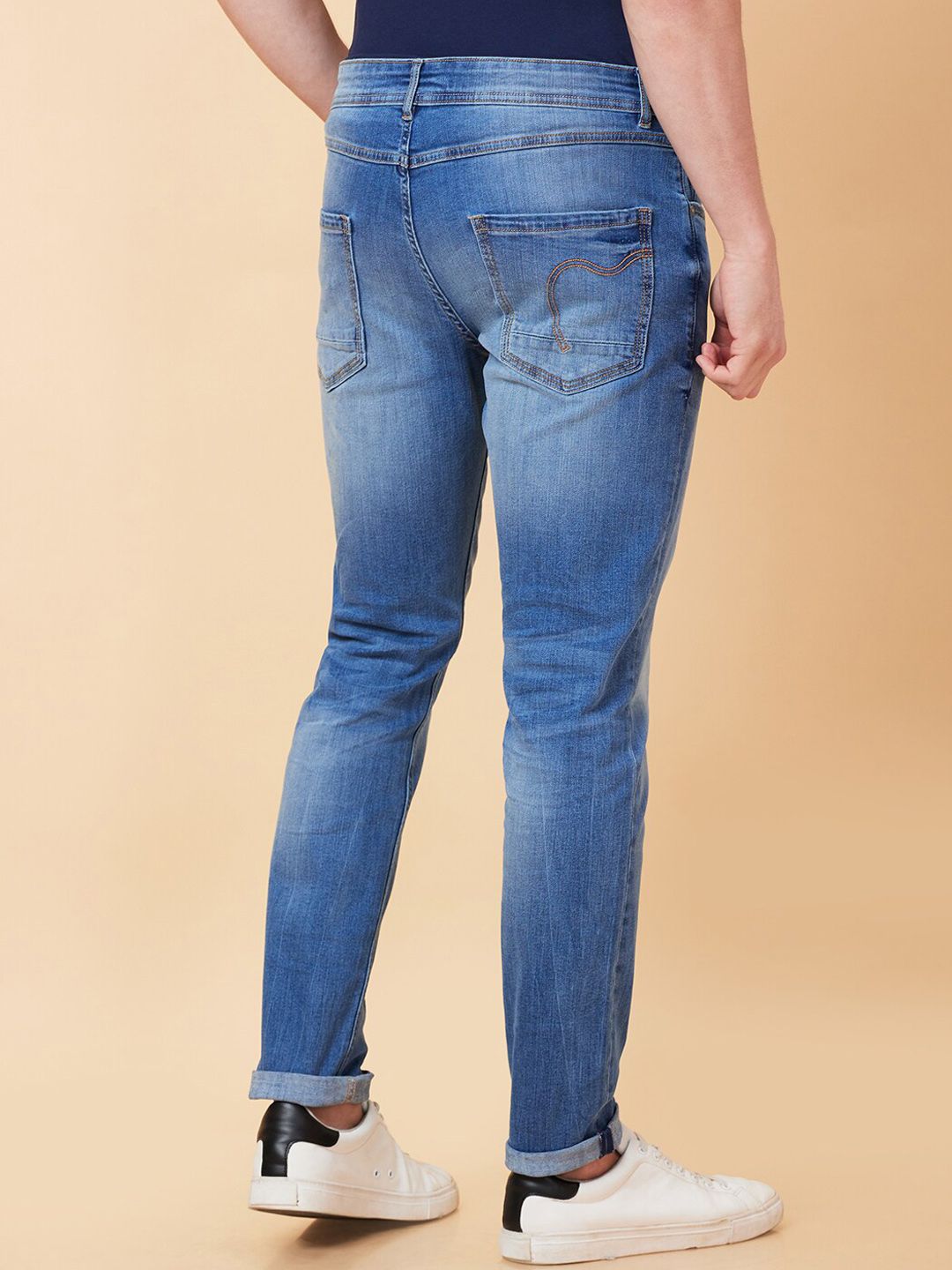 Being Human Men Slim Fit Clean Look Heavy Fade Stretchable Jeans