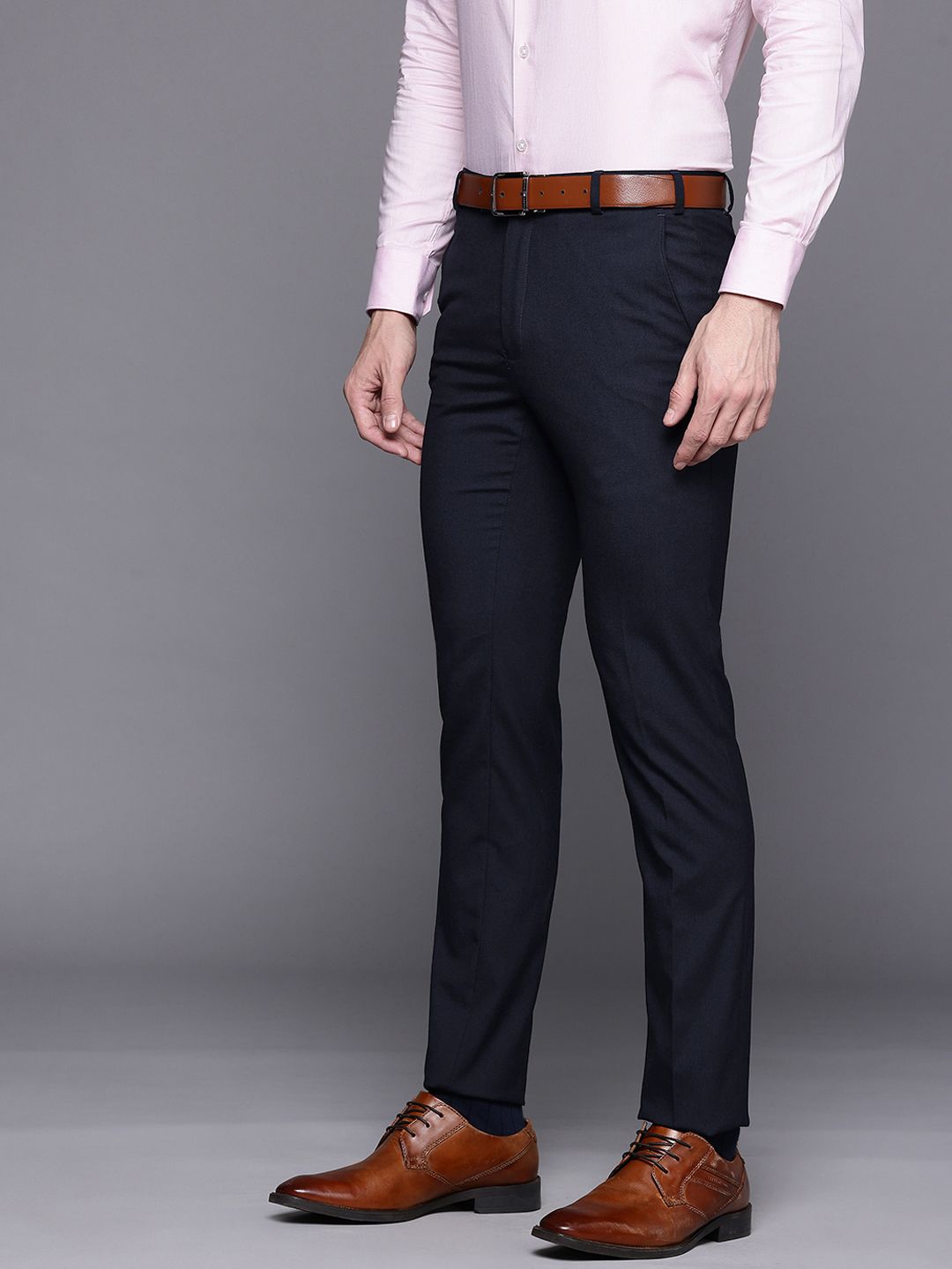 Raymond Men Slim Fit Formal Trousers
