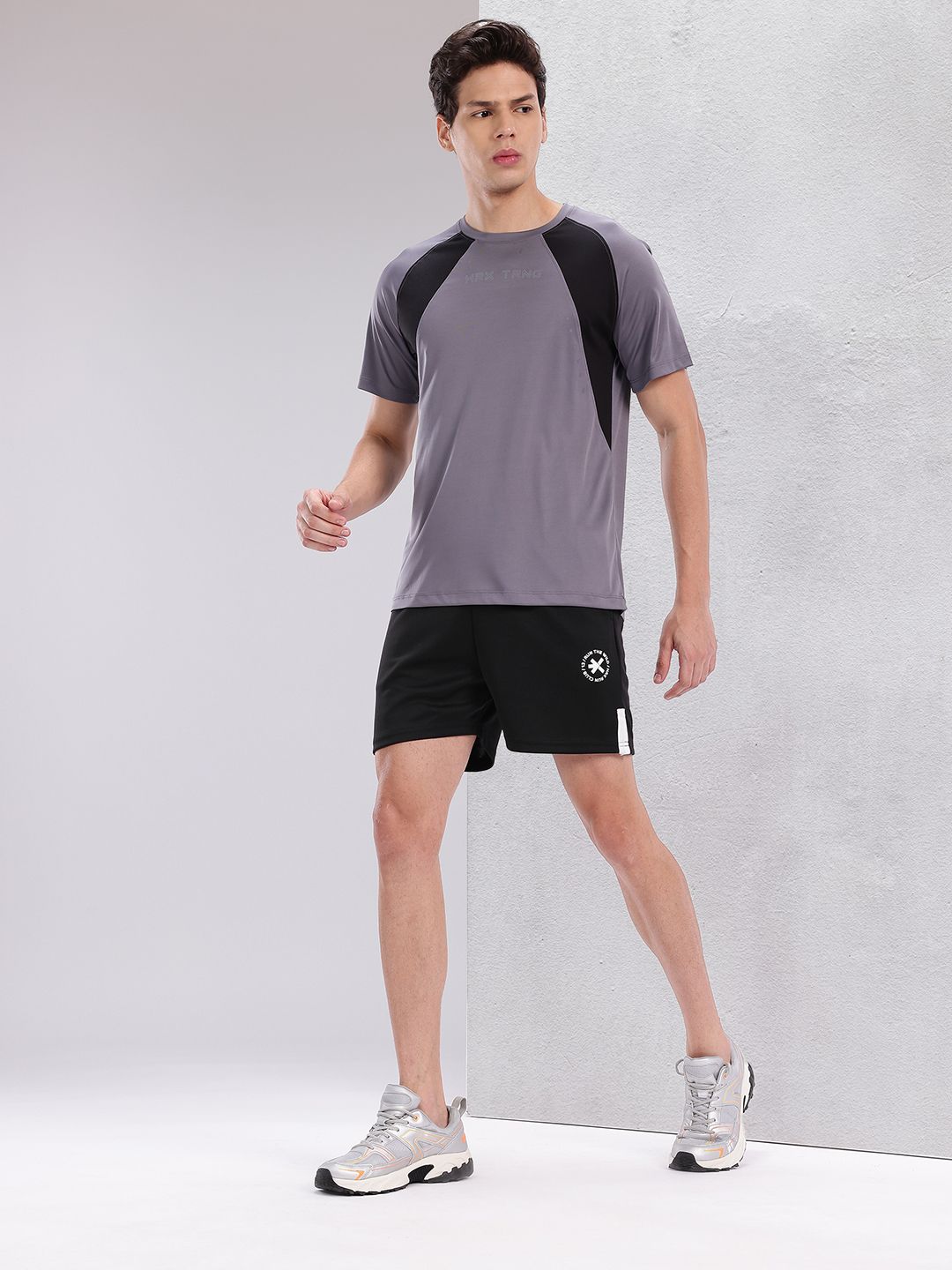 HRX by Hrithik Roshan Men Brand Logo Print Detail Rapid-Dry Running Shorts
