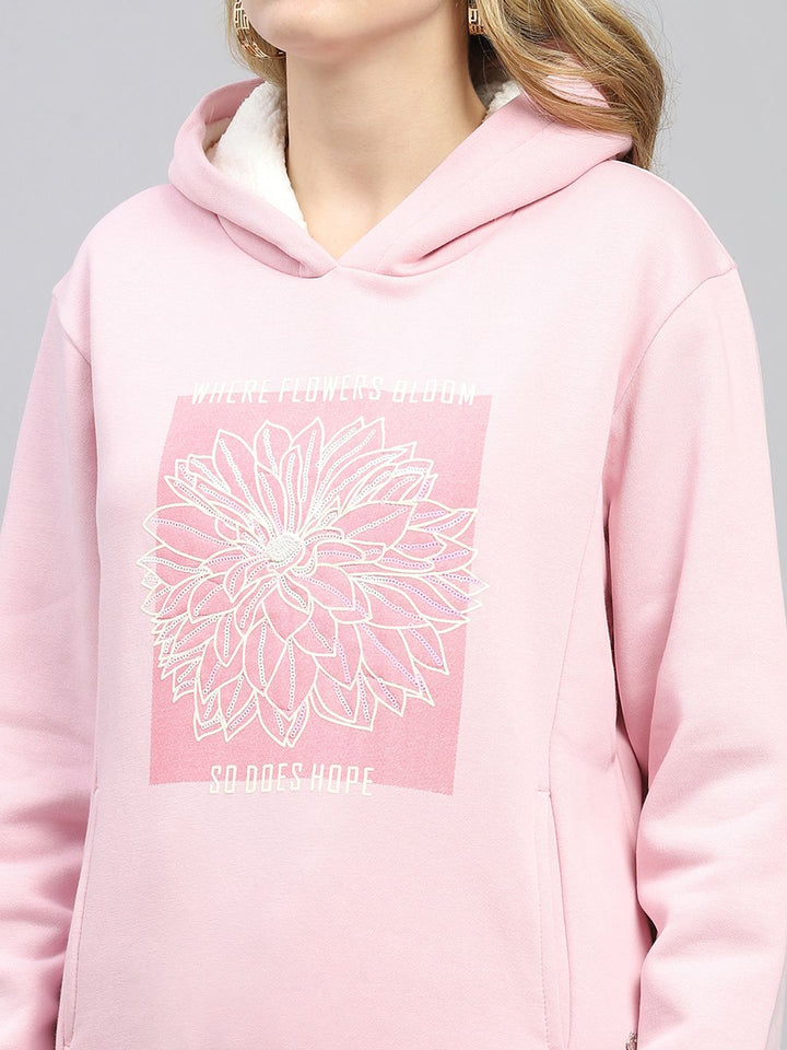 Monte Carlo Women Printed Hooded Sweatshirt